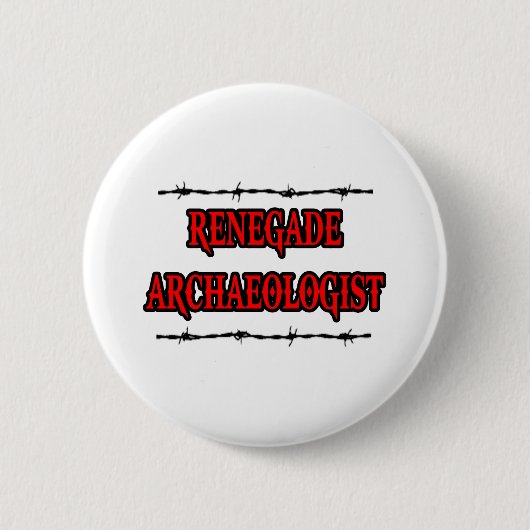 afvallige archeoloog ronde button 5,7 cm (Voorkant)