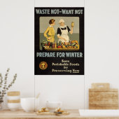 Afvalstoffen die niet willen poster (Keuken)