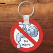 Afvalstoffen stoppen sleutelhanger (Voorkant)