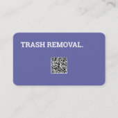 Afvalverwijdering Aangepaste QR Visitekaartje (Voorkant)