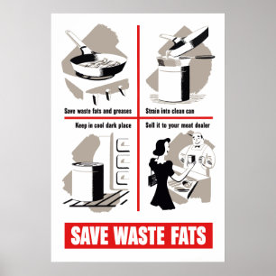 Afvalvet opslaan poster