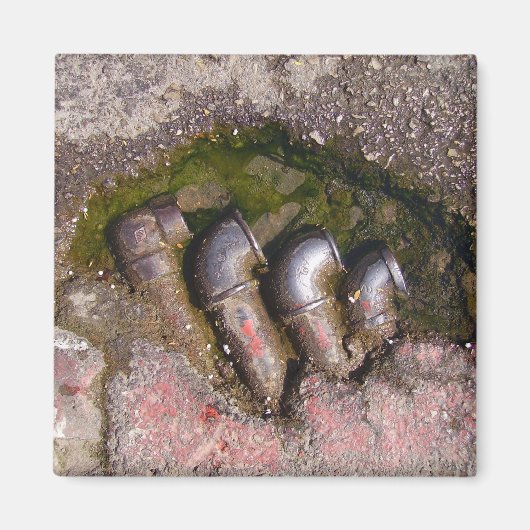 Afvoerbuizen Magneet (Voorkant)