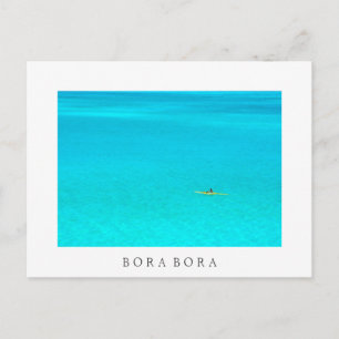 Afvoerkanaal in Bora Bora Bora White text briefkaa Briefkaart