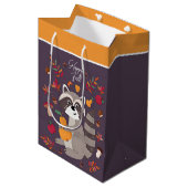 Afwerking najaar met aangepaste tekst medium cadeauzakje (Voorkant Gekanteld)