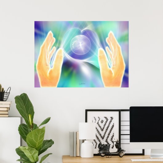 Afwezig Healing Poster (Thuiskantoor)