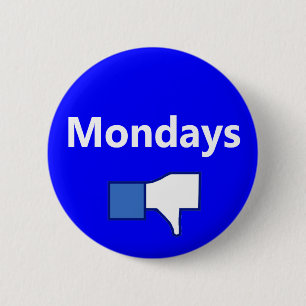 Afwezig, maandag - Button (Witte tekst)