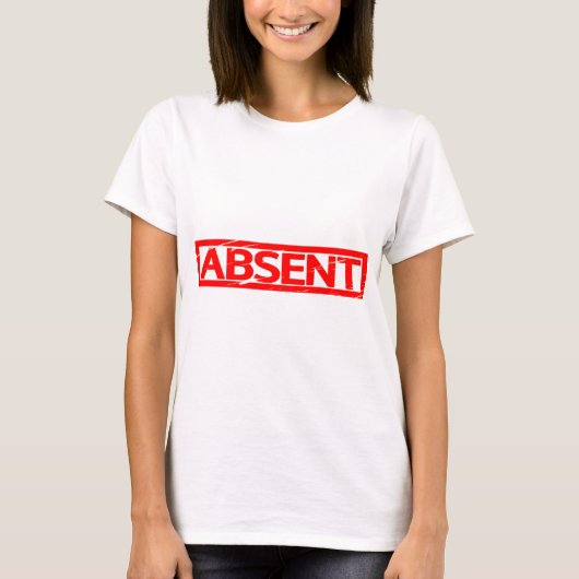 Afwezig Stempel T-shirt (Voorkant)