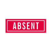 Afwezig Zelfinktende Stempel (Design)