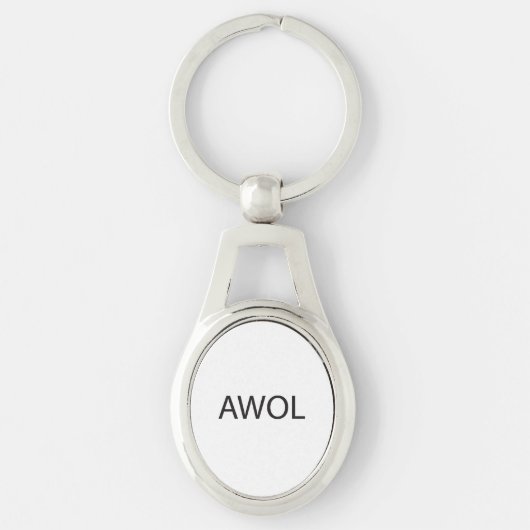afwezig zonder verlof.ai sleutelhanger (Voorkant)