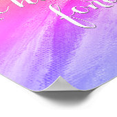 Afwezigheid maakt het hart-aanmoedigings-poster poster (Hoek)