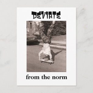Afwijken van de norm briefkaart