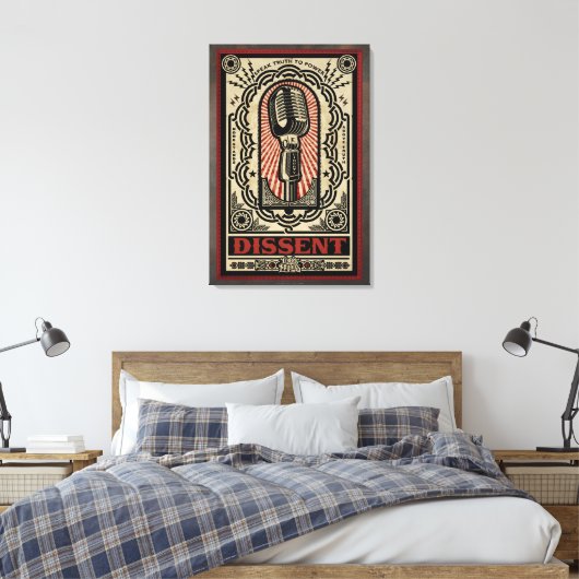 Afwijkende stretched canvas Print (Insitu (Slaapkamer))