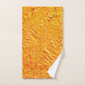 Afwijkende wand met gele en oranje textuur bad handdoek (Handdoek)