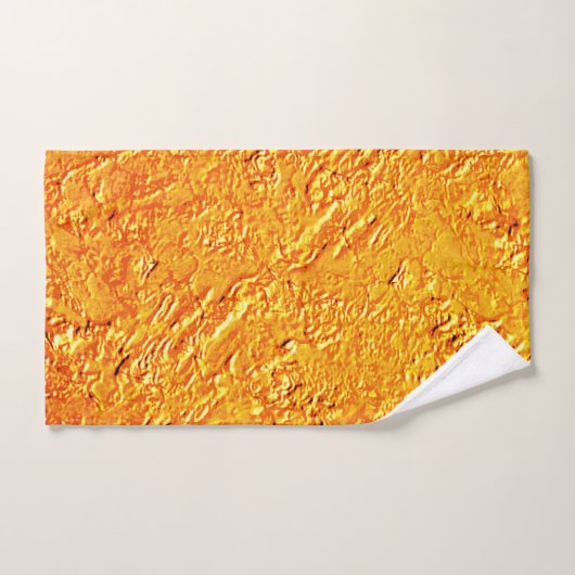Afwijkende wand met gele en oranje textuur bad handdoek (Handdoek)