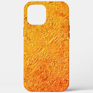 Afwijkende wand met gele en oranje textuur iPhone 12 pro max hoesje