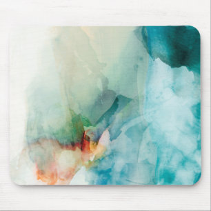 Afwijking - Blauwe Waterverf Muismat