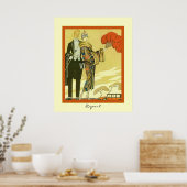 Afwijking ~ Illustratie van de  Art Deco-Mode ~ ~ Poster (Keuken)