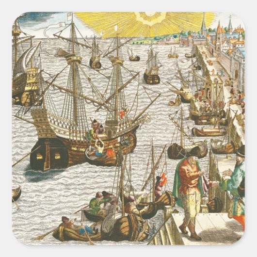 Afwijking van Lissabon voor Brazilië Vierkante Sticker (Voorkant)