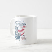 Afwijzing van antiautoritaire koningen in de VS Koffiemok (Voorkant links)