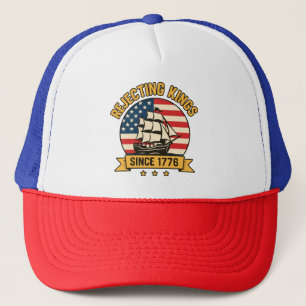 Afwijzing van Kings sinds 1776 patriottische VS Trucker Pet
