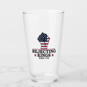 Afwijzing van koningen sinds 1776 4 juli anti-Trum Glas