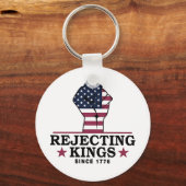Afwijzing van koningen sinds 1776 4 juli anti-Trum Sleutelhanger (Voorkant)