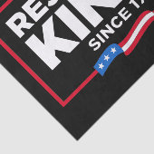 Afwijzing van koningen sinds 1776 Patriottische Vl Tissuepapier (Detail)