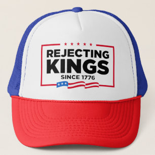 Afwijzing van koningen sinds 1776 Patriottische Vl Trucker Pet