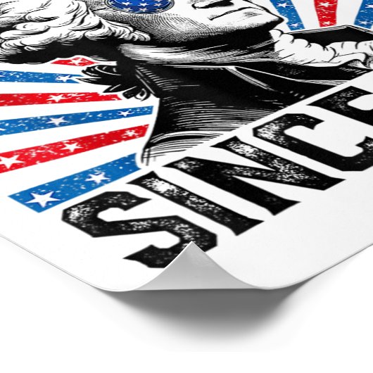 Afwijzing van koningen sinds 1776 verontrust Ameri Poster (Hoek)