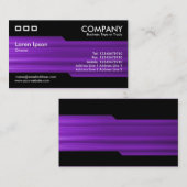 Afwisselend - geborstelde Paarse textuur Visitekaartje (Voorkant / Achterkant)