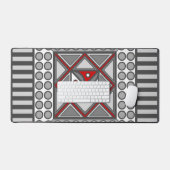 Afwisselend geometrisch bureaumat (Keyboard & Muis)