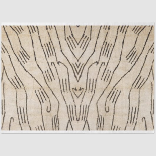 Afwisselend papier voor Afrikaanse textielmeubelen (Voorkant)