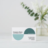 Afwisselende aansluitingen - schaduwen van groen visitekaartje (Staand voorkant)