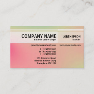 Afwisselende tafels - Zachte gradiënten Visitekaar Visitekaartje