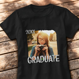 Afwstuderen 20XX Modern Eenvoudig Aangepaste Foto T-shirt