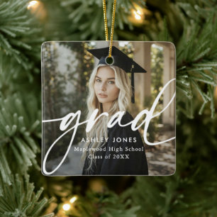 Afwstuderen Eenvoudig Modern Script Klassieke Foto Keramisch Ornament