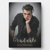 Afwstuderen Foto Moderne Script Typografie Fotoplaat (voorkant)