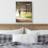 Afzegeling van de aangepaste foto van Hands Weddin Canvas Afdruk (Insitu (Slaapkamer))