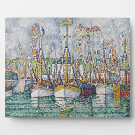 Afzegeling van de tonijnvloot in Groix, 1923 Fotoplaat (Voorkant)