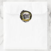 afzetten ronde sticker (Tas)