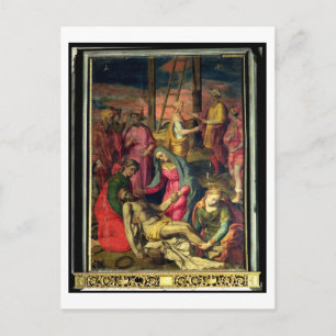 Afzetting uit het kruis, 1582 (temperatuur op het  briefkaart