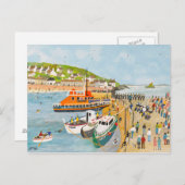 Afzinking van de reddingsboot in Mousehole Briefkaart (Voorkant / Achterkant)