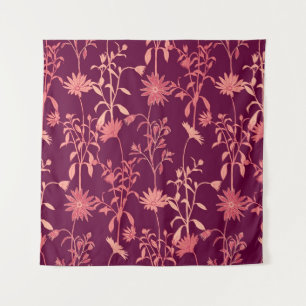 Afzonderlijke elementen: Bloemen Vintage Wandkleed