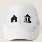 Afzonderlijke kerk en staat trucker pet (Voorkant)