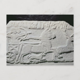 Afzonderlijke weergave van een hertenjacht briefkaart