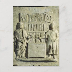 Afzonderlijke weergave van een messenmakerij briefkaart