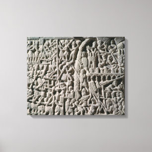 Afzonderlijke weergave van het Siege van Carcasson Canvas Afdruk