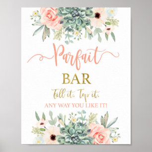 Afzuigbordje voor parfait Bar Poster