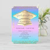 Afzuigkap, diamanten holografisch Afstuderen Kaart (Staand voorkant)