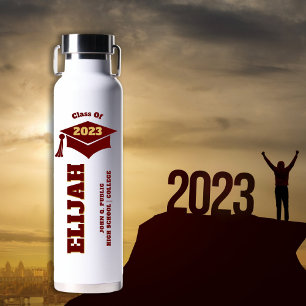 Afzuigkap - Tassel Dk Red Gold Class of 2023 Waterfles